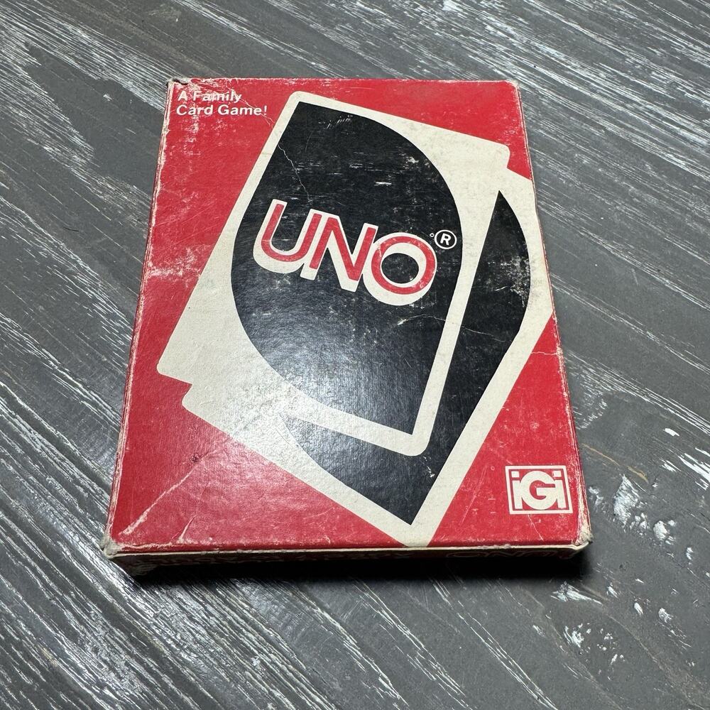 Vintage Uno Card Game 1979 Original Classic Card Game Collectible Card Pack Kids